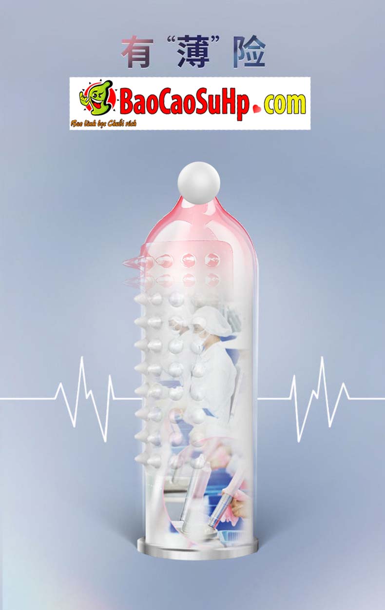Bao cao su olo 0.01mm tui khi diem G donut massage 22 - Bao cao su olo 0.01mm túi khí điểm G donut massage hạt cực khoái cho nam