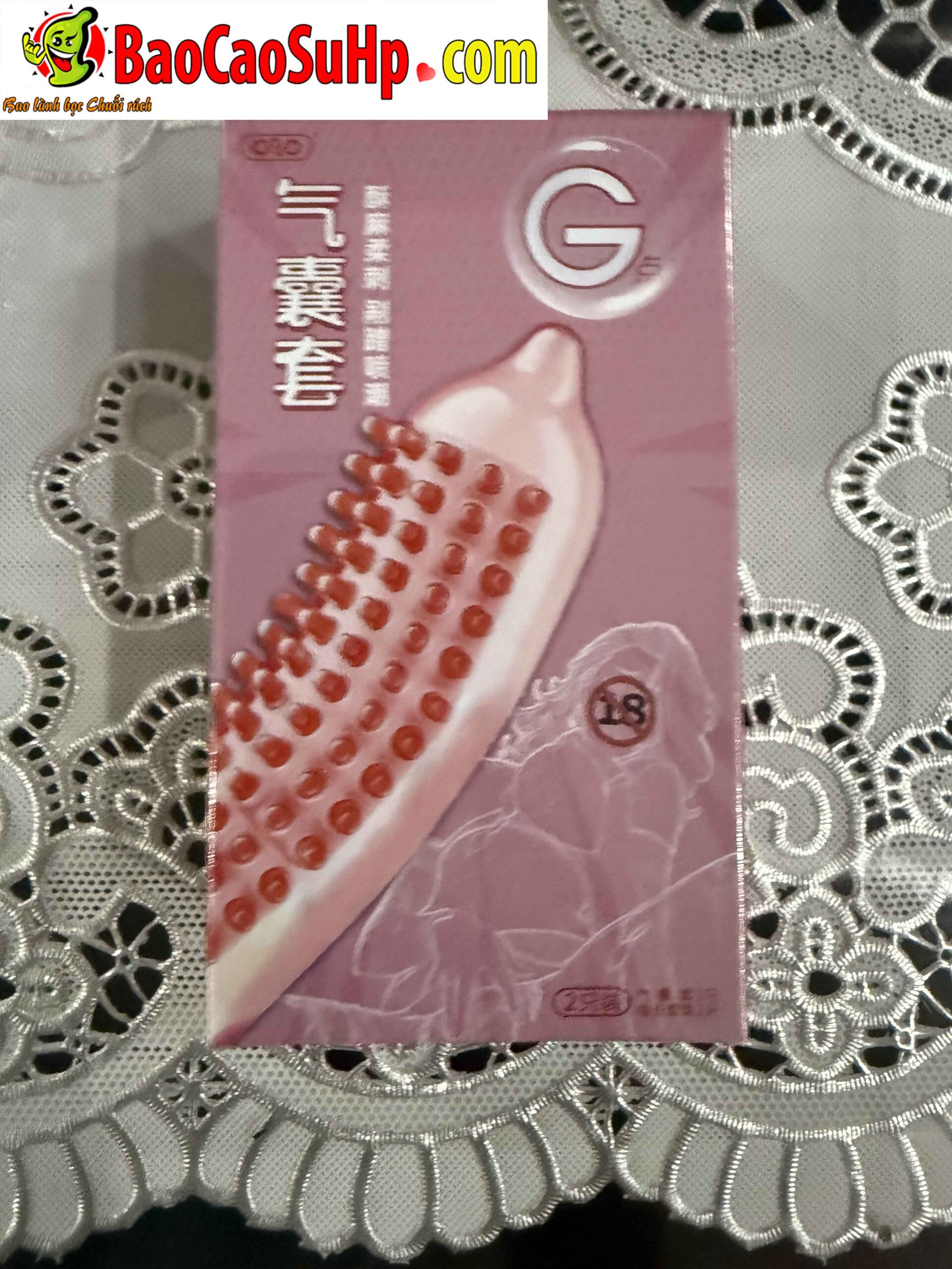Bao cao su olo 0.01mm tui khi diem G donut massage hat cuc khoai cho nam scaled