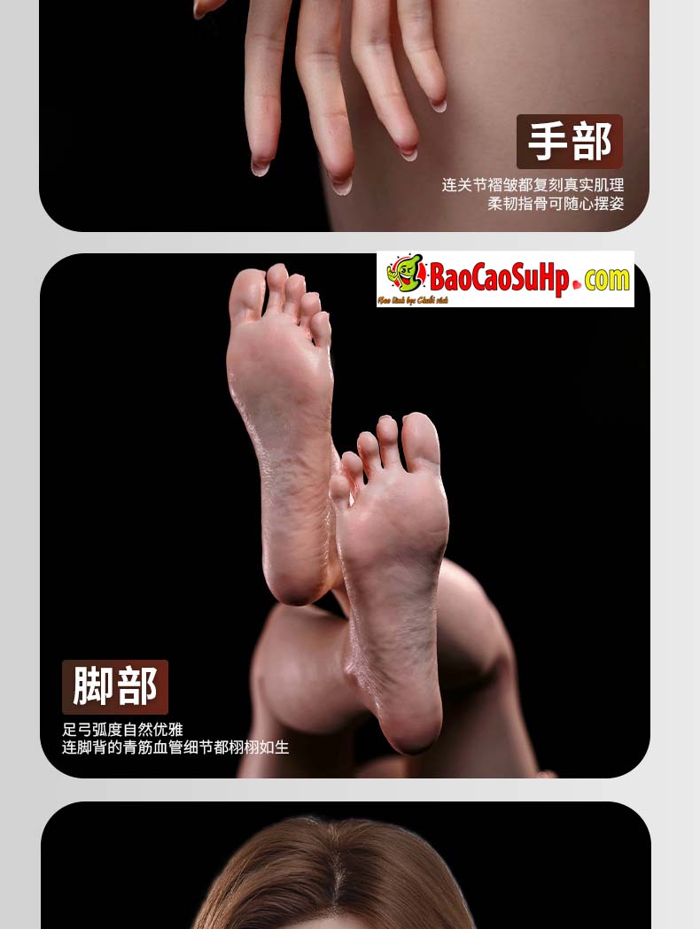 Bup be tinh duc Full silicone Ha Vu Nhi nguc 17 - Búp bê tình dục Full silicone Hạ Vũ Nhi ngực căng mọng trang điểm siêu thực giảm trọng lượng 1m59