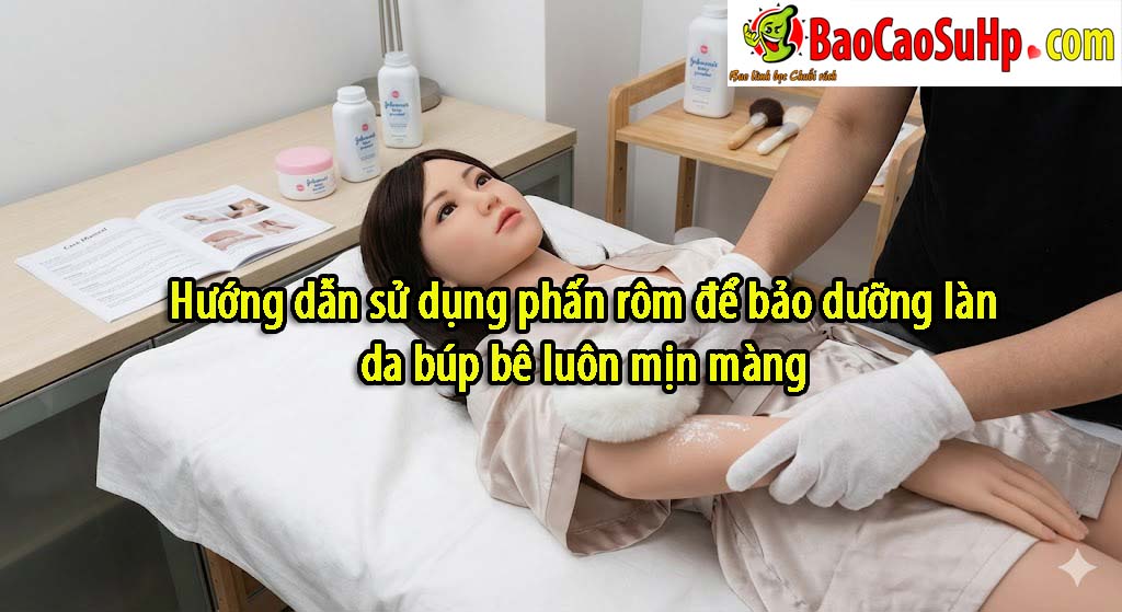 Hướng dẫn sử dụng phấn rôm để bảo dưỡng làn da búp bê luôn mịn màng