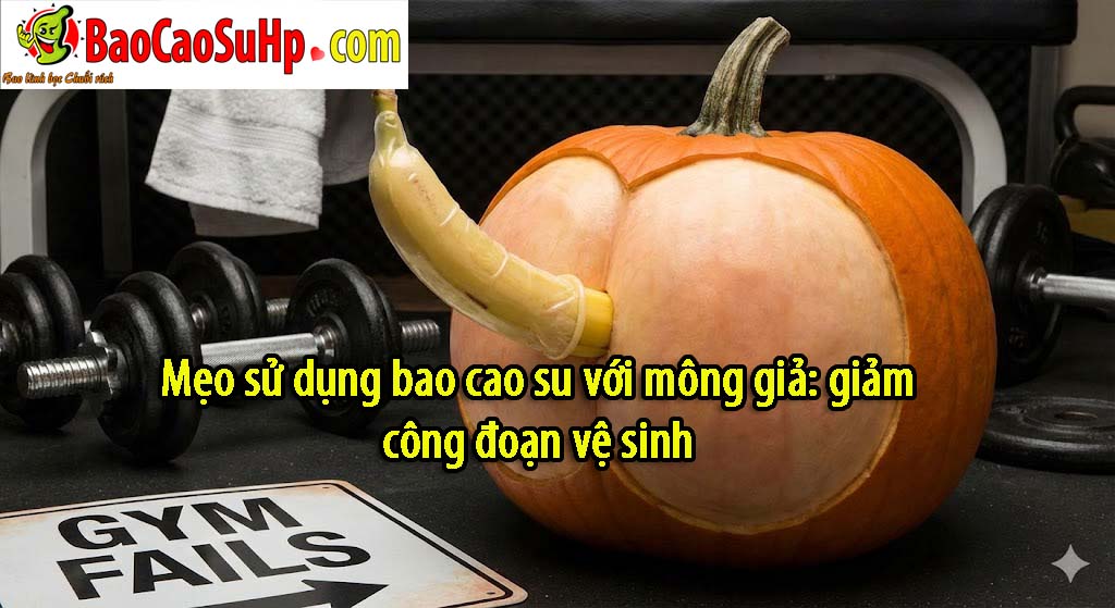 Mẹo sử dụng bao cao su với mông giả: giảm công đoạn vệ sinh