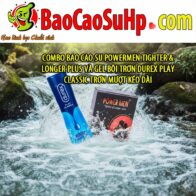 Combo bao cao su Powermen TIGHTER & LONGER plus và Gel bôi trơn Durex Play Classic trơn mượt kéo dài