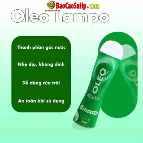 Gel Bôi Trơn Oleo Lampo Smooth Nha Đam 50ml: Dịu Nhẹ, Mượt Mà Cho Những Tâm Hồn Nhạy Cảm