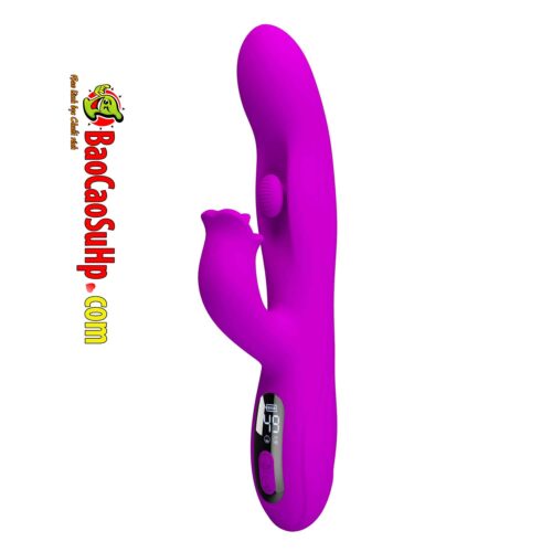 Dương vật giả lưỡi liếm LCD Yalanda full Silicone Rung xoay BW-500111