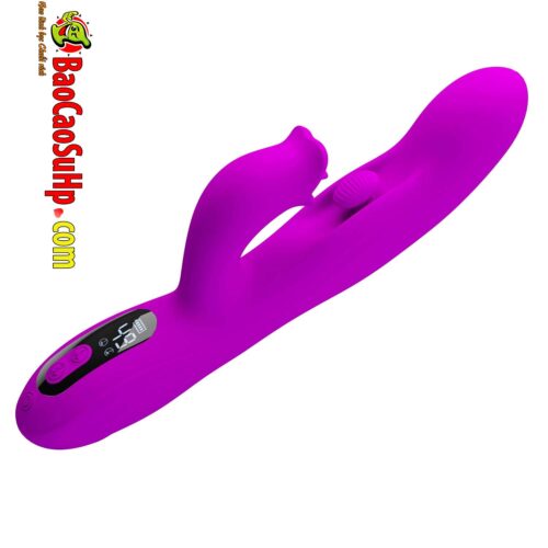 Dương vật giả lưỡi liếm LCD Yalanda full Silicone Rung xoay BW-500111