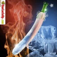 Dương vật giả thủy tinh trong suốt quả mướp đẹp an toàn dễ sử dụng