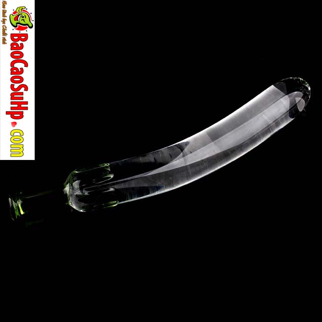 Dương vật giả thủy tinh trong suốt quả mướp đẹp an toàn dễ sử dụng