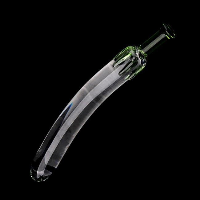 Dương vật giả thủy tinh trong suốt quả mướp đẹp an toàn dễ sử dụng