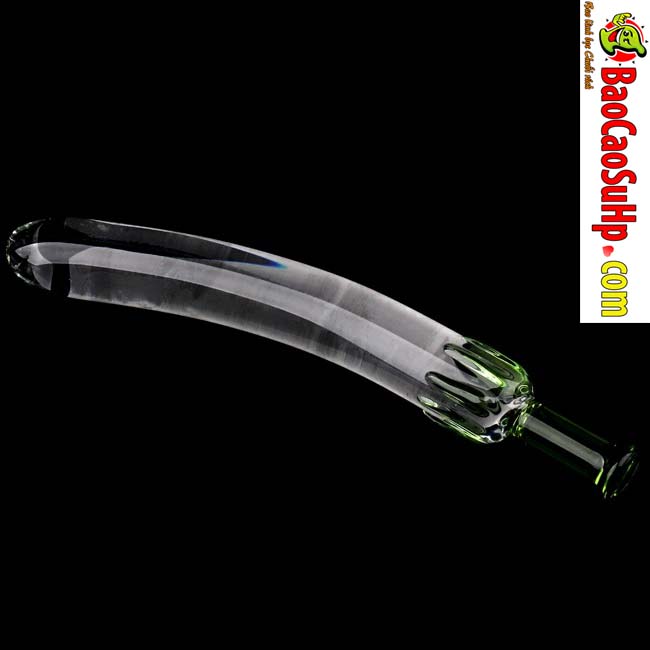 Dương vật giả thủy tinh trong suốt quả mướp đẹp an toàn dễ sử dụng