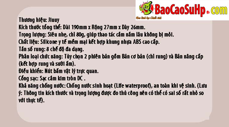 Máy rung điểm G Sport Jiuuy Rapture 27