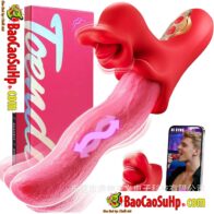 Dương vật giả Lưỡi rung ngoáy siêu mềm Tongue Stick Toendi APP