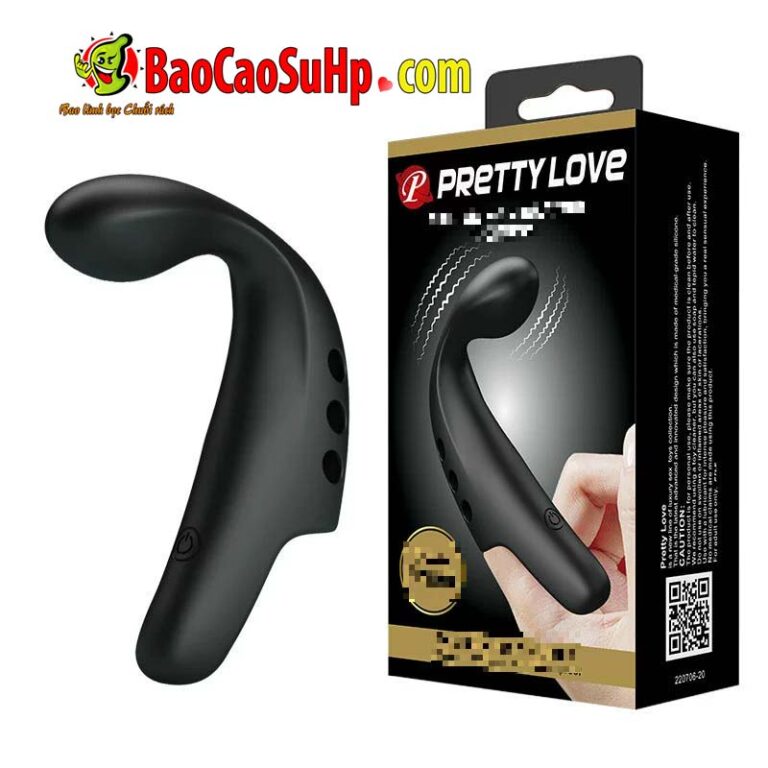 Ngón tay rung cong Prettylove Gorgon Dizzy Finger 10 chế độ rung Full Silicone