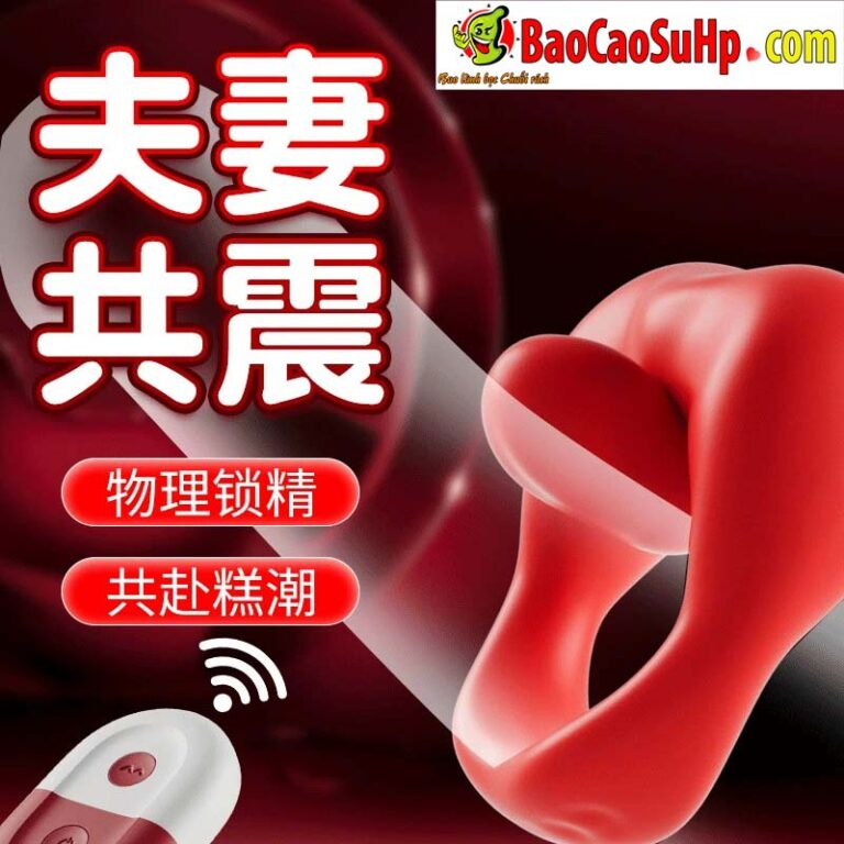 Vòng đeo dương vật điều khiển từ xa Jiuuy Mariposa lưỡi đỏ