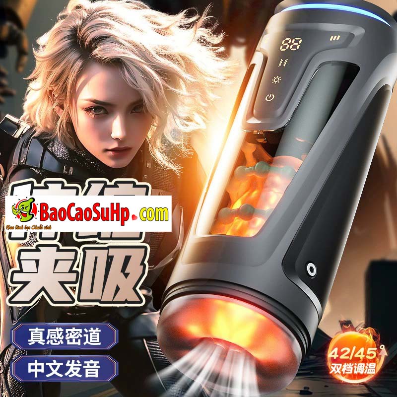 Cốc thủ dâm cho nam tự động Love Secret Mecha Warrior thụt rung bi xiết