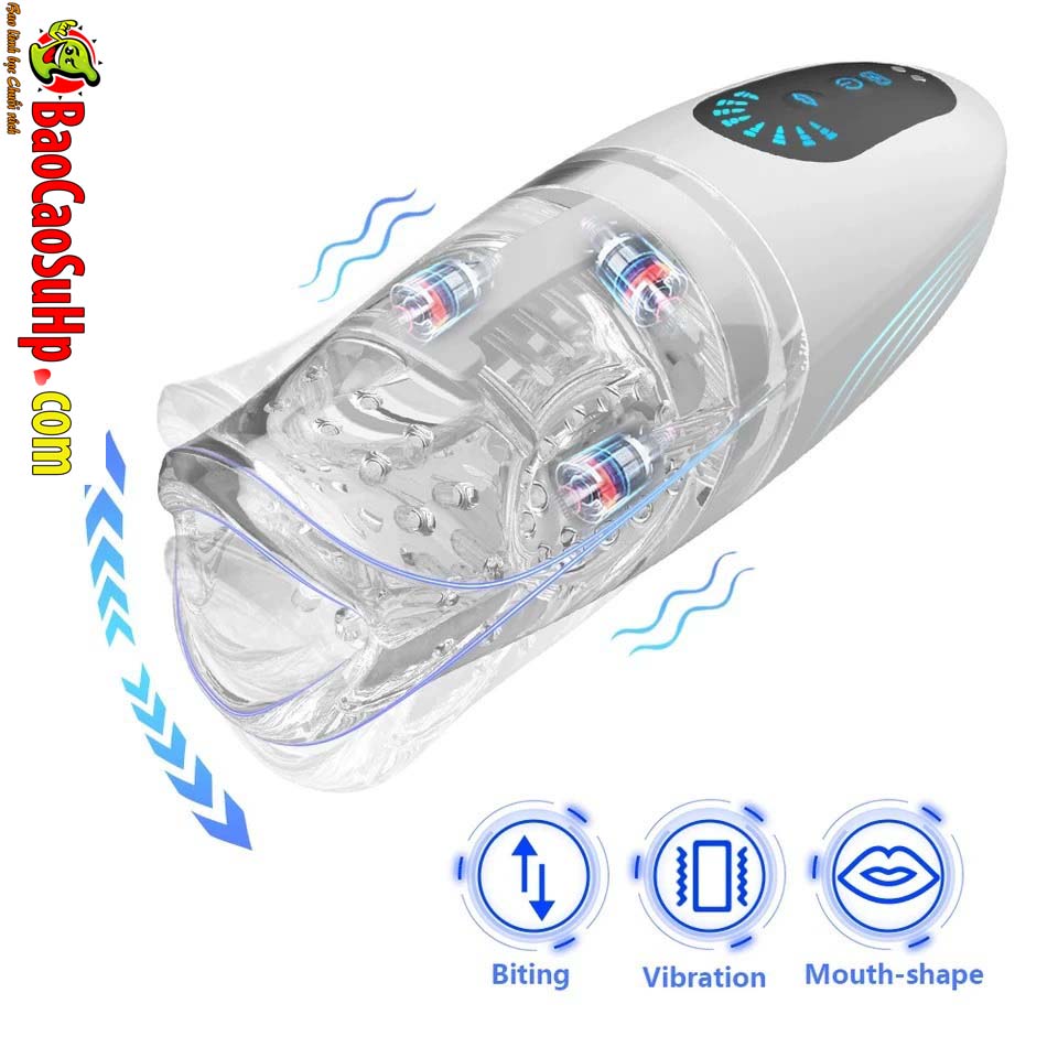 Cốc thủ dâm dạng miệng giả Wakakusa tự động siêu mềm Rung liếm