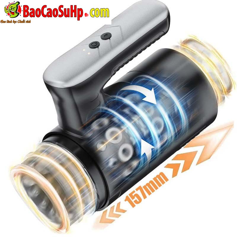 Cốc thủ dâm tự động Black Mark thụt lên xuống nhỏ gọn mạnh mẽ RC-015