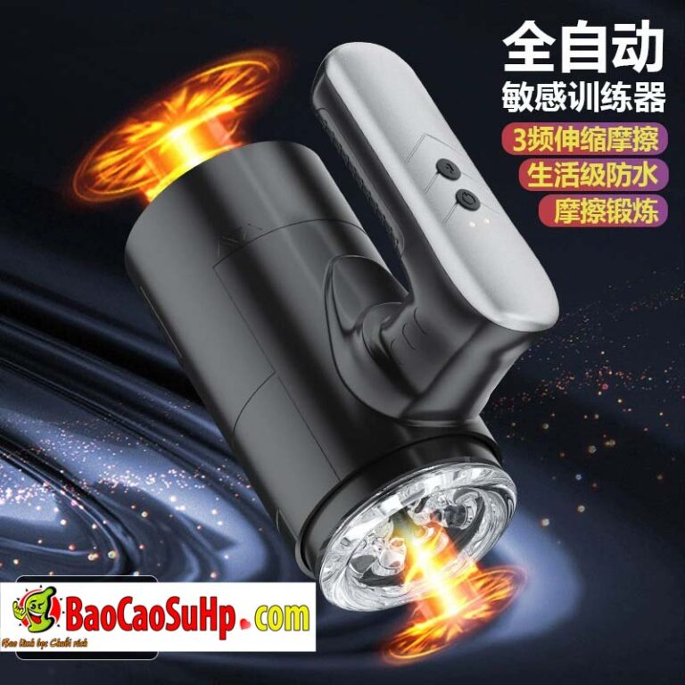 Cốc thủ dâm tự động Black Mark thụt lên xuống nhỏ gọn mạnh mẽ RC-015