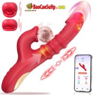 Dương vật giả tự động APP rung thụt có lưỡi liếm Amazon ZQ069 Basalt