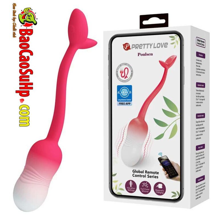 Trứng rung điều khiển APP Global Prettylove Silicone Poulsen Đậu thần BI-300129HP