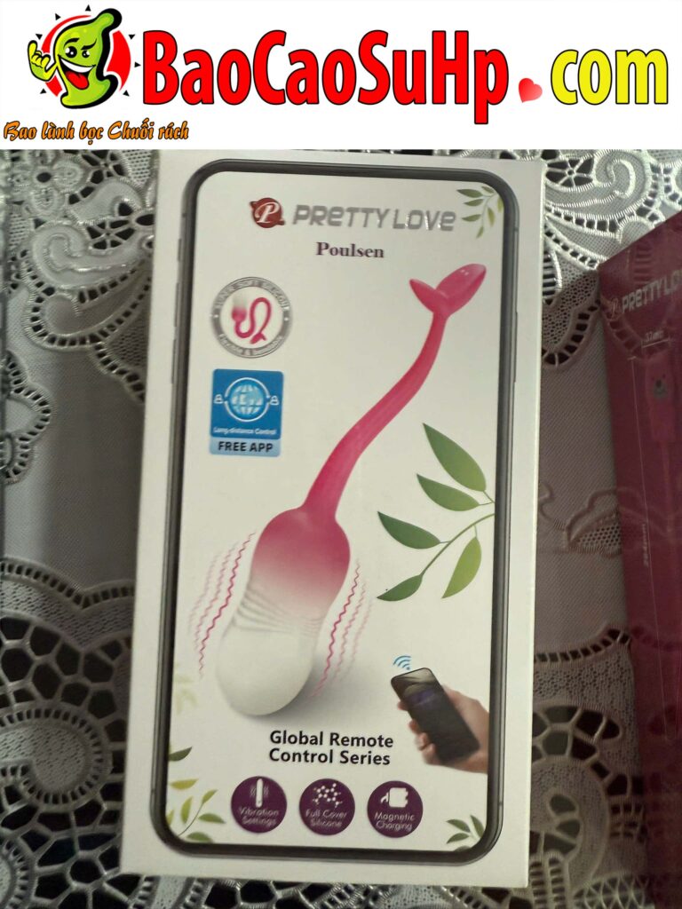 Trung rung dieu khien APP Global Prettylove Silicone Poulsen Dau than BI-300129HP