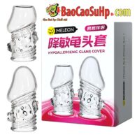 Combo bao cao su donden hở đầu Warrior Head Sleeve Duo trong suốt mềm mại gân bi