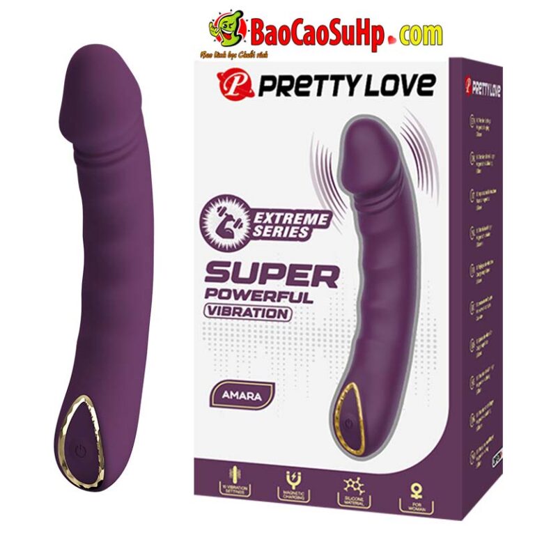 Dương vật giả silicone siêu mạnh Prettylove Super PowerFull Amara 10 chế độ rung