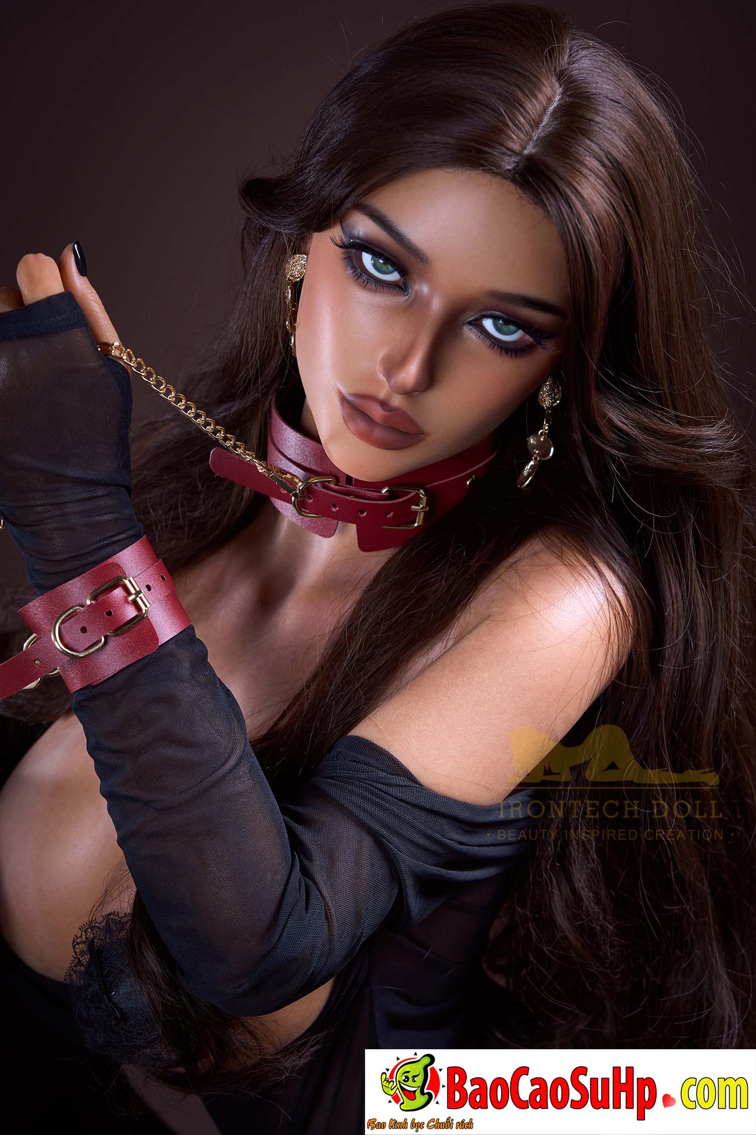 Búp bê tình dục Silicone Irontech Shay SM Queen Sex Doll 165T B1 Dark Tanned