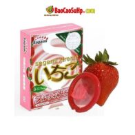 Bao cao su Sagami Xtreme Strawberry hương dâu hộp 3 chiếc mềm mỏng