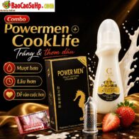 Combo bao cao su siêu kéo dài trơn tuột Powermen CookLife “Trắng và thơm dâu” – mượt hơn, lâu hơn, dễ vào cuộc hơn