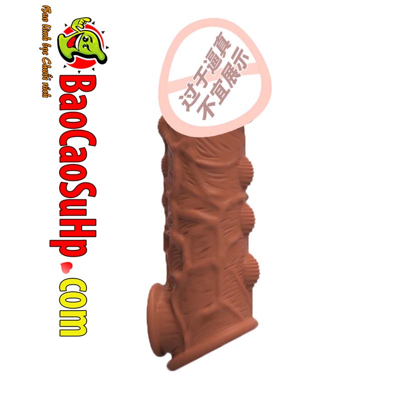 Bao cao su donden Dragon Pattern Bi gai nổi có rung mềm mại TPE