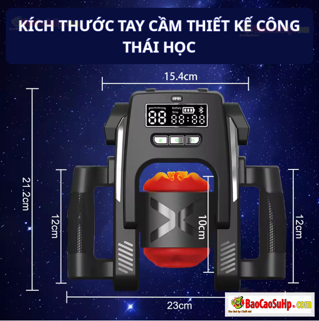 Cốc thủ dâm tự động thụt lên xuống Coc Hawthorne nhỏ gọn mạnh mẽ - Ảnh 3