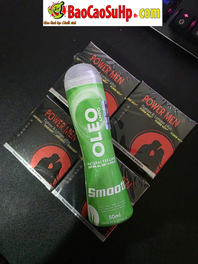 Combo bao cao su Nhỏ mà dai Fit người Việt Bao TIGHTER & LONGER plus và Gel Bôi Trơn Oleo Lampo Smooth Nha Đam