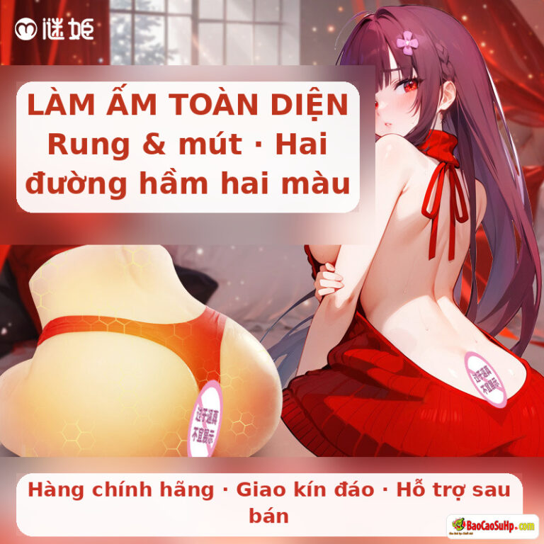 Mông giả Mizzzee Soleil Redgrave lõi thạch 3,5kg, TPE phát nhiệt, mút rung