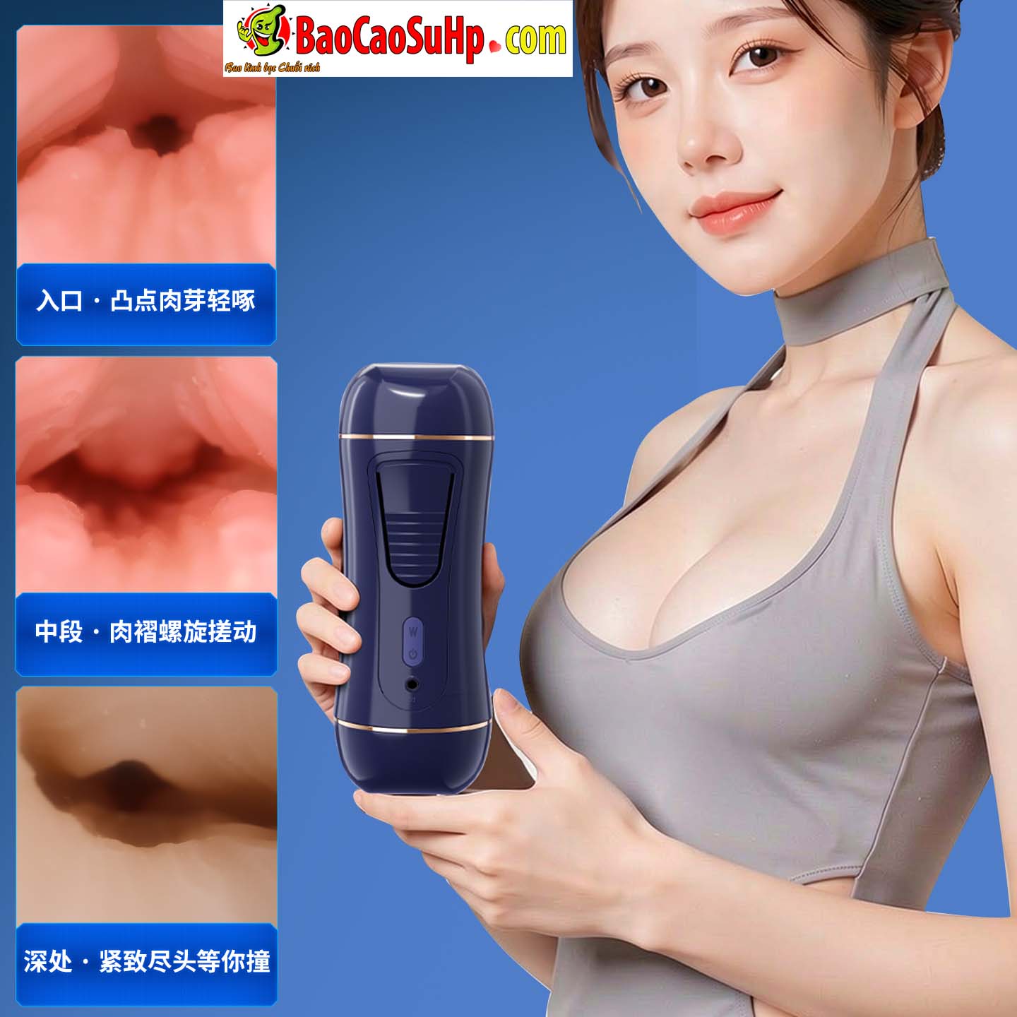 Cốc thủ dâm 2 đầu cho nam hút rung Mizzzee Akaboshi Rion đóng đất - Ảnh 5