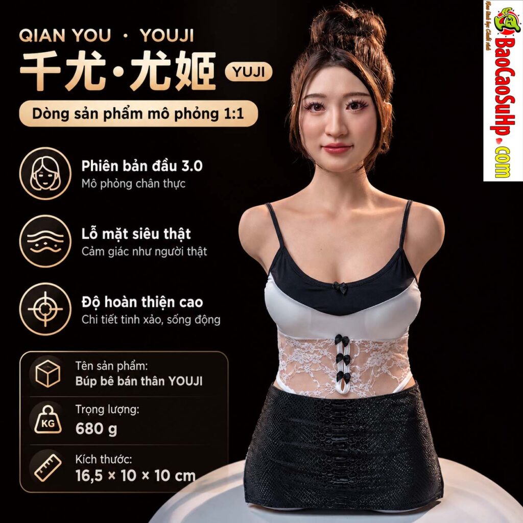 Búp bê tình dục bán thân Mizzzee AI Cao Mạn Lệ cằm cơ học 1:1 25kg