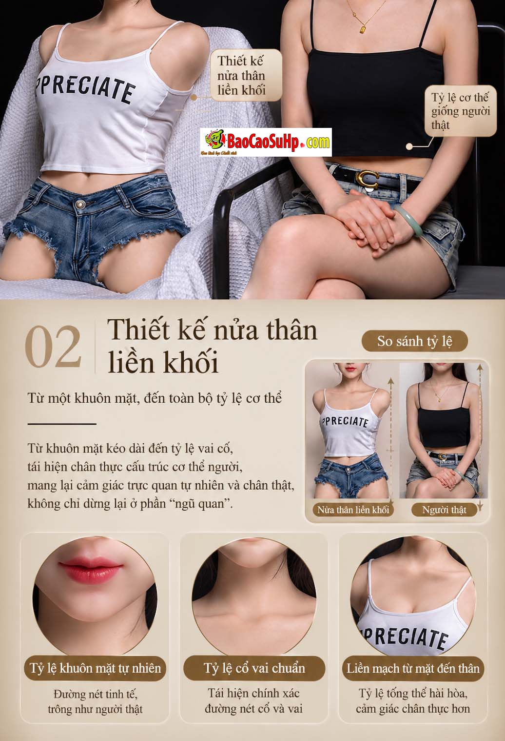 Mẫu bán thân Mizzzee Cao Mạn Lệ trong danh mục sản phẩm