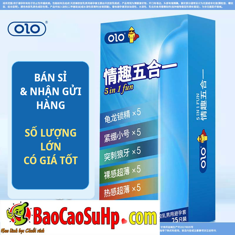 Thiết kế hộp OLO FIVE 25 và các nhóm sản phẩm