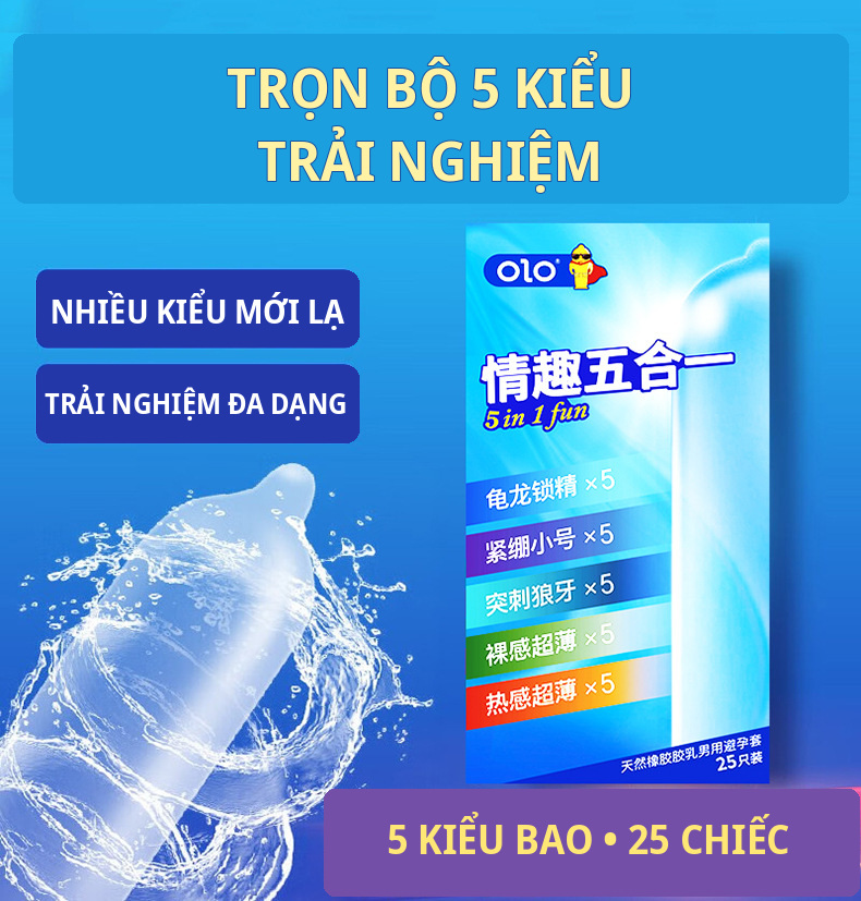Thiết kế hộp và thông điệp năm kiểu, 25 chiếc