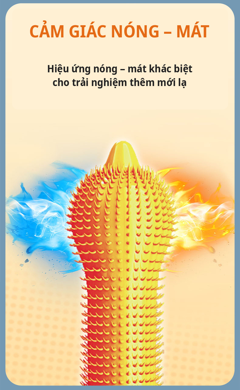 OLO Cảm giác ấm: hình minh họa hiệu ứng nóng và mát
