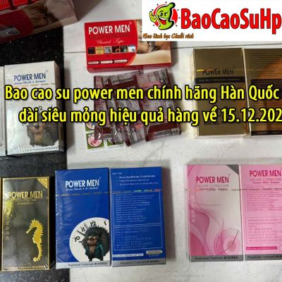 Bao cao su power men chính hãng Hàn Quốc kéo dài siêu mỏng hiệu quả hàng vể 15.12.2025