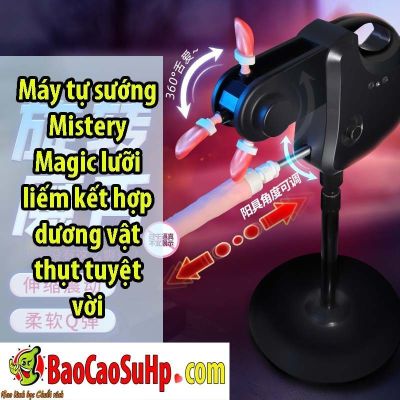 Máy tự sướng Mistery Magic lưỡi liếm kết hợp dương vật thụt tuyệt vời