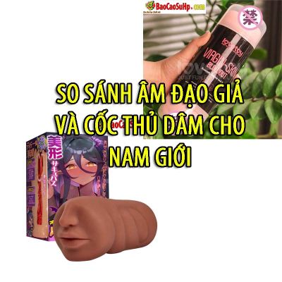So sánh âm đạo giả và cốc thủ dâm cho nam giới